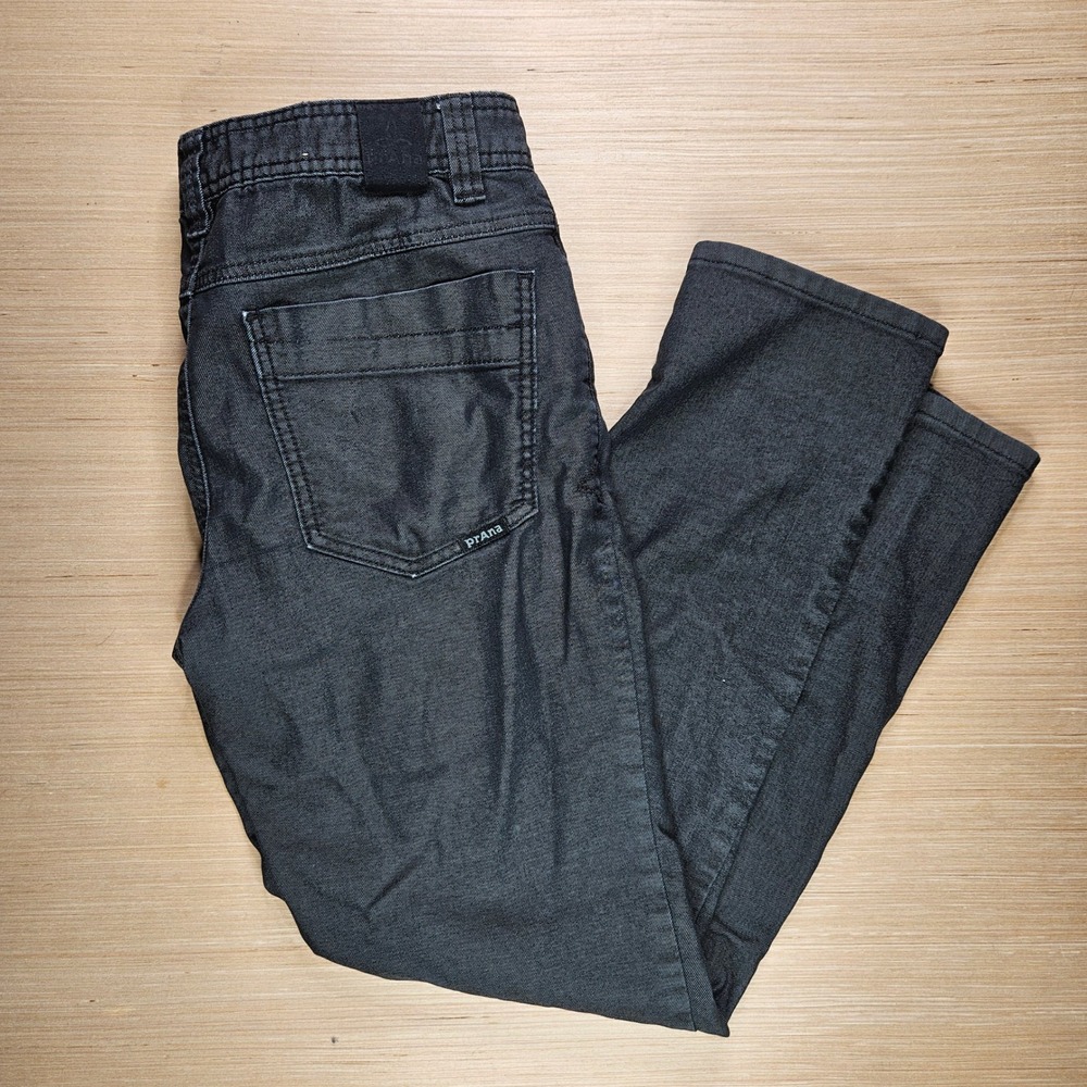 Prana Mens‎ Slim Fit Jeans Dark Wash 28x30 Fits 28x28 Denim Pants Outdoor READ
